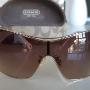 Coach hazel and white sunglasses